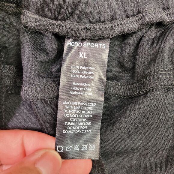 HODOSPORTS Men's Joggers Black Jogger Zipper Pockets Workout Pant X-Large - Picture 7 of 10